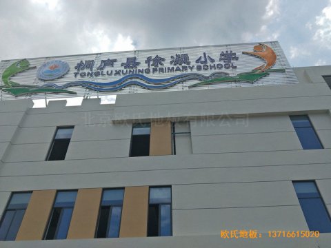 杭州分水鎮徐凝小學運動館體育木地板